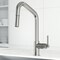 Vigo Utopia Single Handle Pull-Down Sprayer Kitchen Bar Faucet in Stainless Steel VG02038ST - alternate 2