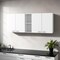 Homeroots 59in White Wood Wall Mounted Accent Cabinet With Four Doors 478212 - alternate 3