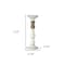 Homeroots Set of Three Ivory and Natural Resin Tabletop Pillar Candle Holders, 3PK 517612 - alternate 2