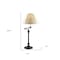 Homeroots 30" Antiqued Bronze Metal Swing Arm Table Lamp With Off White Empire Shade 524751 - alternate 2