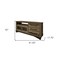 Homeroots 61" Brown Solid Wood Cabinet Enclosed Storage Distressed TV Stand 528721 - alternate 3
