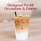 Smarty Had A Party 12 oz. Clear with Metallic Gold Rim Round Tumblers (240 Cups), 240PK 512G-CASE - alternate 4