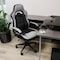 Elama High Back Adjustable Faux Leather Office Chair in Gray and Black ELM-F-005 - alternate 3