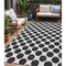 Homeroots 5' X 8' Black And Ivory Polka Dot Washable Indoor Outdoor Area Rug 614870 - alternate 1