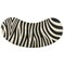 Homeroots 48" Black and White and Brown Kidney Writing Desk 383200 - alternate 4