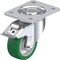 Zoro Select Plate Caster, Swivel, Polyurethane, 5 1/2"H LH-ALST 100K-3-FI - alternate 1