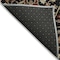 Homeroots 8' Black Brown And Red Round Floral Washable Indoor Outdoor Area Rug 603403 - alternate 5