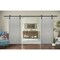 Sartodoors Double Barn Interior Door, 36" x 80", Gray QUADRO4111DB-KS-36 - alternate 1
