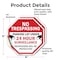 Signmission No Trespassing Parking Lot Under 24, 4 inch X 4 inch, Vinyl Decal, 2PK OC-D-2PACK-4-115 - alternate 2