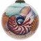 Homeroots Sea Shell Hand Painted Mouth Blown Glass Ornament 477543 - alternate 3