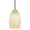 Access Lighting Champagne, Pendant, Brushed Steel Finish, White Stone Glass 28012-1R-BS/WHST - alternate 2
