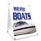 Signmission We Fix Boats, 36 Inch x 24 Inch A-frame Yard Sign, Plastic Sign SBC-2436-We Fix Boats - alternate 1