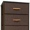 Homeroots 18" Brown Steel and Fabric Six Drawer Chest 484696 - alternate 3