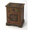 Homeroots 18in Dark Brown Solid Wood Frame Accent Cabinet With Two Drawers 389768 - alternate 4