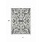 Homeroots 8' X 10' Gray And Ivory Damask Washable Indoor Outdoor Area Rug 614434 - alternate 4