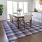 Homeroots 9' X 12' Navy Blue Purple And Beige Plaid Washable Indoor Outdoor Area Rug 601414 - alternate 5