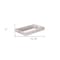 Homeroots 16in White Shagreen and Mirror Tray 401786 - alternate 4