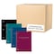 Roaring Spring Case of Wirebound Notebooks, 10.5"x8", 1 Subject, 70 sht, Asstd. Cover Color, College Ruled w/Margin, PK24 10033cs - alternate 1