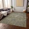 Homeroots 3' X 5' Taupe And Gray Damask Washable Indoor Outdoor Area Rug 603335 - alternate 4