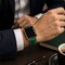Elegani Alligator-Embossed Leather Band Compatible with Apple Watch 40mm, Green, Black Buckle LAT4-GRN-BLK-40 - alternate 2