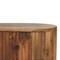 Homeroots 23" Brown Solid Wood Round Three Drawer Nightstand 651517 - alternate 4