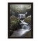 Homeroots Ricketts Waterfall Black Framed Print Wall Art 530010 - alternate 2