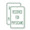Signmission Reserved For Physicians, 18'' X 24'' 2 Signs, Heavy Gauge Aluminum, 2PK A-1824-2PACK-2917 - alternate 1