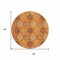 Homeroots 8' Orange Ivory And Gray Round Floral Medallion Washable Indoor Outdoor Area Rug 614619 - alternate 3