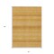 Homeroots 5' X 8' Wheat And Gold Striped Washable Indoor Outdoor Area Rug 610625 - alternate 3