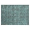 Homeroots 2' X 3' Turquoise Oriental Washable Non Skid Indoor Outdoor Area Rug 563844 - alternate 1