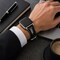 Elegani Lizard-Embossed Leather Watch Replacement Band Compatible with Apple Watch 45mm, Black LZQR-BLK-45mm - alternate 3
