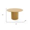 Homeroots 52" Brown Solid Wood Pedestal Base Round Top Dining Table 720974 - alternate 5