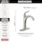 Delta Woodhurst Single Handle Bathroom Faucet 532-SSMPU-DST - alternate 3