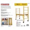 Prosource Portable Scaffold, 29 in W Rail, 112 in D Rail, 69 in H Rail, 29 to 7114 in H Adjustment, 1Deck YH-SD601 - alternate 2