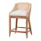 Bali & Pari Jasper Woven Seagrass Counter Stool, White Wash 265-14531-ZORO - alternate 1