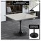Leisuremod Square 36.41 in W, 29.35 in L, Resin/Stainless Steel, White VT20BL-S36WMR - alternate 4