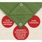 Mytee Products 20 ft x 20 ft Green Canvas Tarp 12oz Heavy Duty Water Resistant, 2PK CT20-20-Gx2 - alternate 3