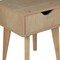 Homeroots 18" Natural Solid Manufactured Wood and Wood One Drawer Nightstand 489238 - alternate 4