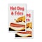Signmission Hot Dog & Fries, Vinyl Decals Only 24 Inch x 36 Inch, Vinyl Decal, 2PK DSB-2436-2PACK-Hot Dog & Fries - alternate 1