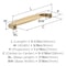 Amerock Franklin 5-1/16 inch (128mm) Center-to-Center Champagne Bronze Cabinet Pull, 10PK 10VMP37052CZ - alternate 3