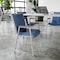 Flash Furniture HERCULES Heavy Duty Navy Vinyl Stack Chair with Arms, 4PK 4-XU-60154-NVY-VYL-GG - alternate 4