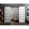 Sartodoors Sturdy Double Barn Door with Frosted Glass White 64x84 (2* 32x84) Solid Core Modern Interior QUADRO4088DB-S-NOR-6484 - alternate 1
