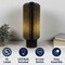 Jonathan Y Banks 15.75" Modern Minimalist Paper Pleated Column Accent LED Table Lamp, Black JYL9105A - alternate 2