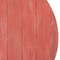 Homeroots 18" X 14" Red Reclaimed Wood Egg Shaped Wall Decor 384894 - alternate 3