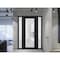 Vdomdoors Front Exterior Prehung FiberGlass Door Frosted Glass / Manux 8102 Matte Black / 2 Sidelight Exterio MANUX8102EXD-BLK-W16+36+16 x H80-RH - alternate 2