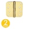 Global Door Controls 4 in Leaf W x 4 in Leaf H, Brass CP4040-5/8-US4-M - alternate 1