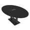 Skutchi Designs Oval Conference Table With Power Unit, 48 in W, 84 in L, Black HAR-OVL-48X84-DOU.BK-U999ST19-EBLK - alternate 1