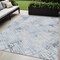 Homeroots 5' X 8' Navy Blue And Sky Blue Geometric Washable Indoor Outdoor Area Rug 588257 - alternate 1