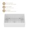 Wrightmaster 33" Apron-Front Farmhouse Single Bowl White Ceramic Kitchen Sink w/Bottom Grid and Basket Strainer ZOR-AW332010DS - alternate 2
