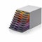Durable Office Products Desk Storage, 10 Drawer Box, Gray/Multi 761027 - alternate 1